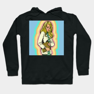 Vintage 60s Illustration Crying Girl #2 Artwork Hoodie